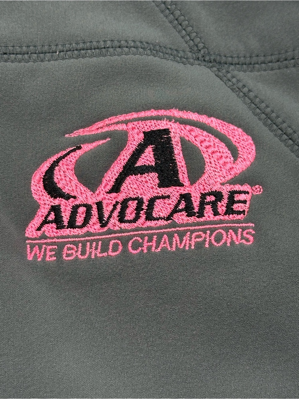 D128 Weatherproof Jacket Size 6 Gray Hooded Soft Shell with Advocare Logo